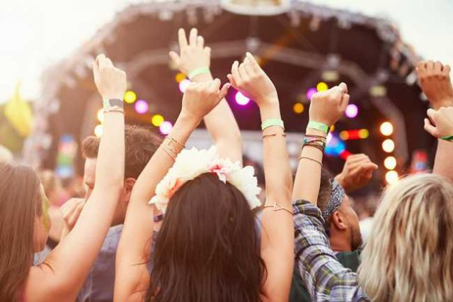 Summer outdoor event with custom wristbands
