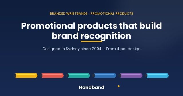Promotional products that build brand recognition — Handband