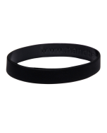 Black Blank Silicone Wristbands