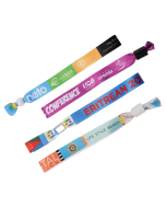 Custom Printed Fabric Wristbands — Full-Colour Non-Locking Bands