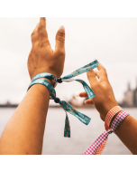 custom fabric woven wristbands by Handband