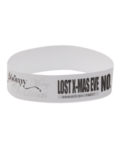 Custom Black Inkjet Tyvek Wristbands