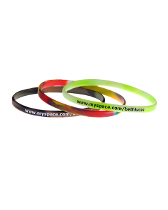 Skinny Debossed Swirl Wristbands