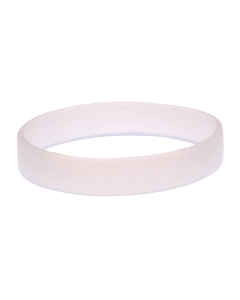 White Blank Silicone Wristbands
