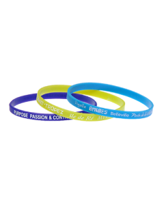 Skinny Debossed Solid Wristbands skinny silicone wristbands, wristbands, 1/4 inch wristbands, printed wristbands, custom wristbands