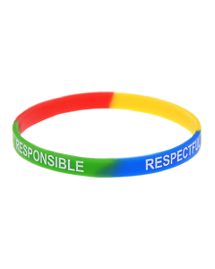 Skinny Debossed Stripe Wristbands