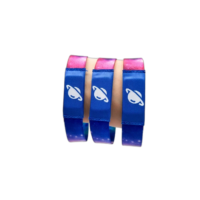 Custom Woven Polyester RFID/NFC Wristband — Access Control