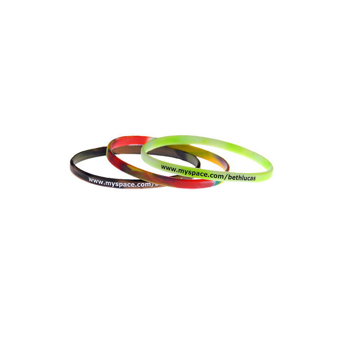 Skinny Debossed Swirl Wristbands