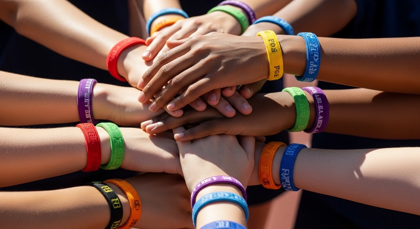 Wristbands for School Sports Carnivals and House Colours