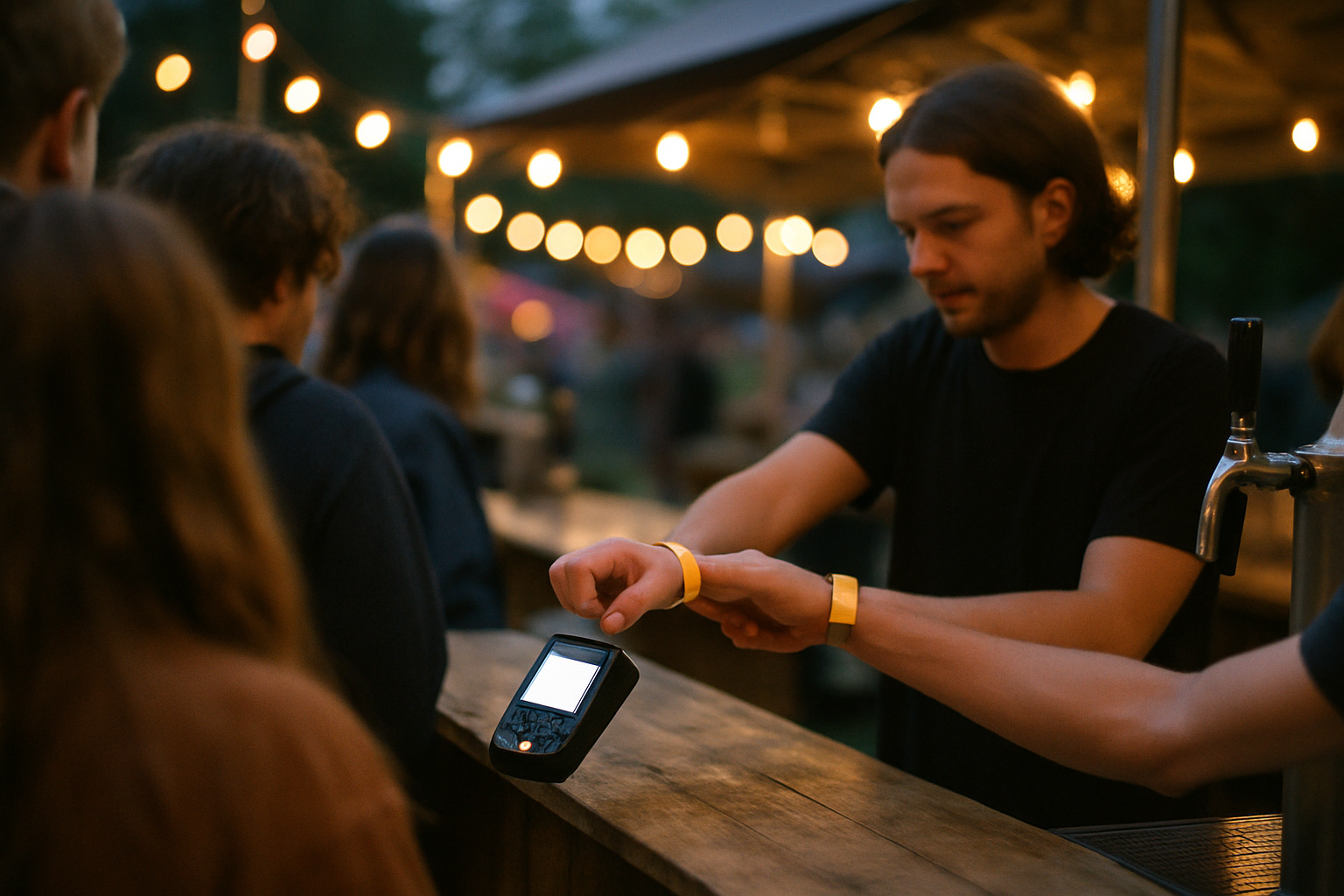 RFID and NFC Wristbands for Cashless Event Payments