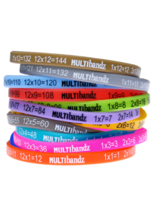 Multibandz, silicon wristbands, time tables