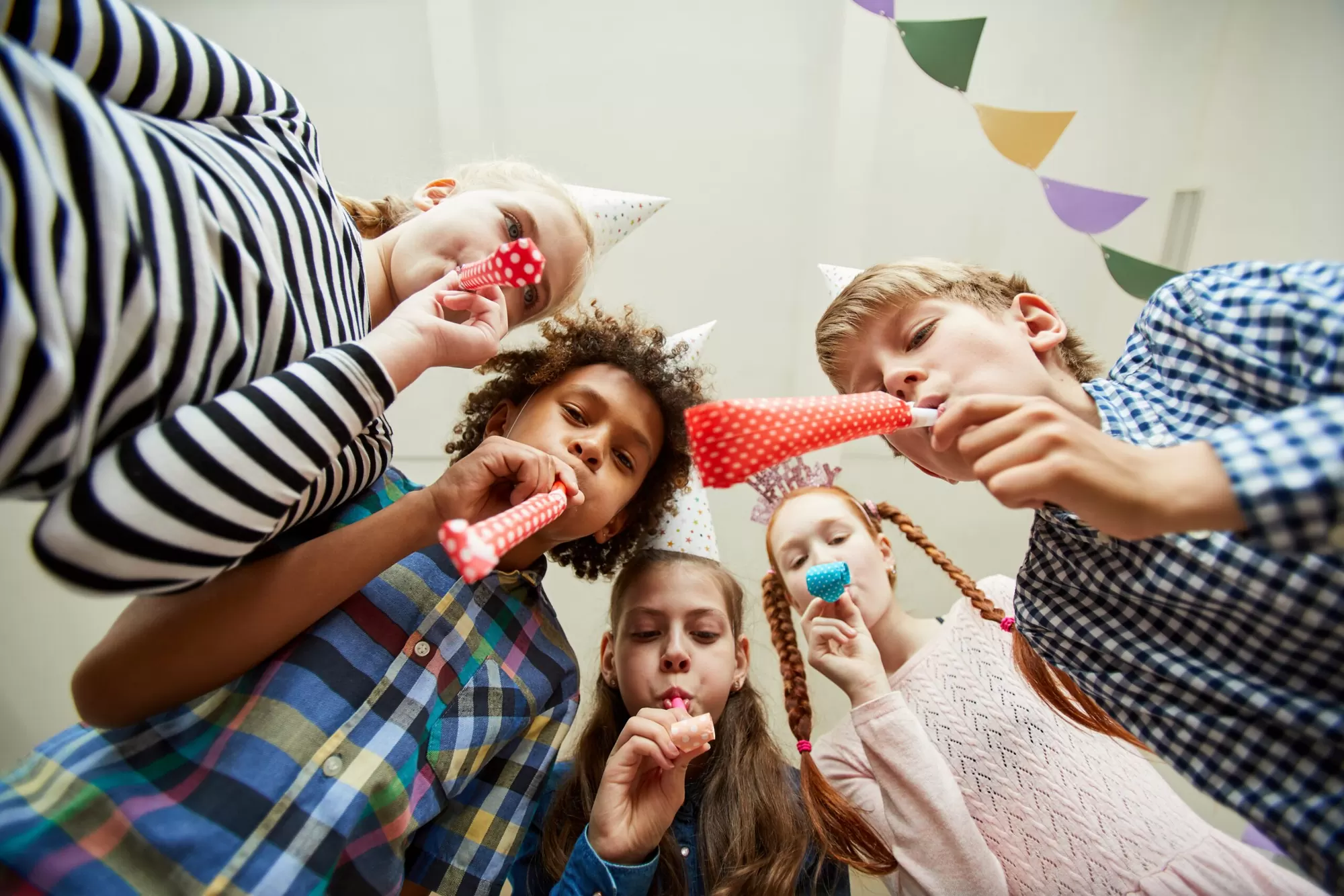 Australian kids wearing silicone wristbands at a school fundraiser celebration