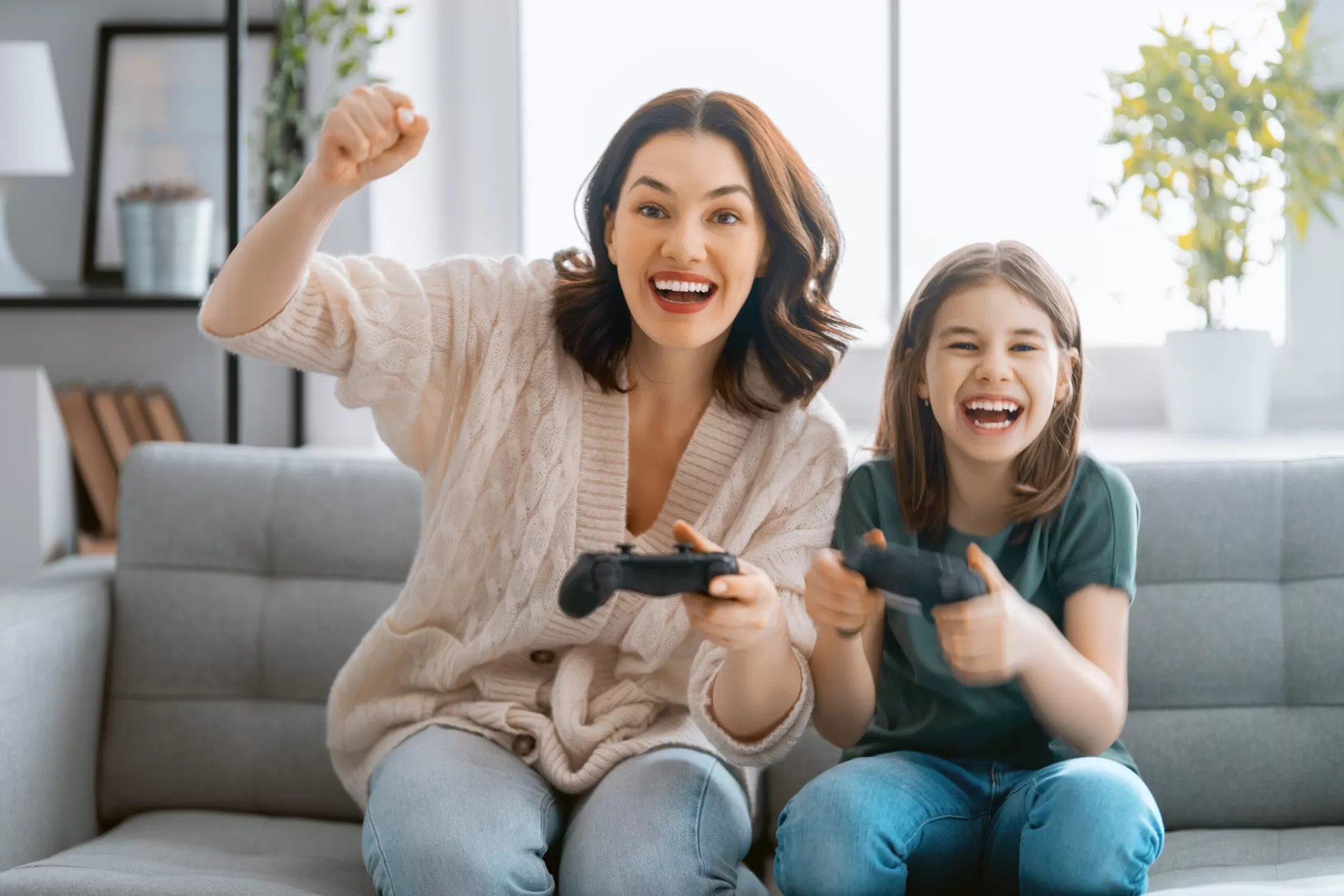 Family having fun at home — beating boredom without screens