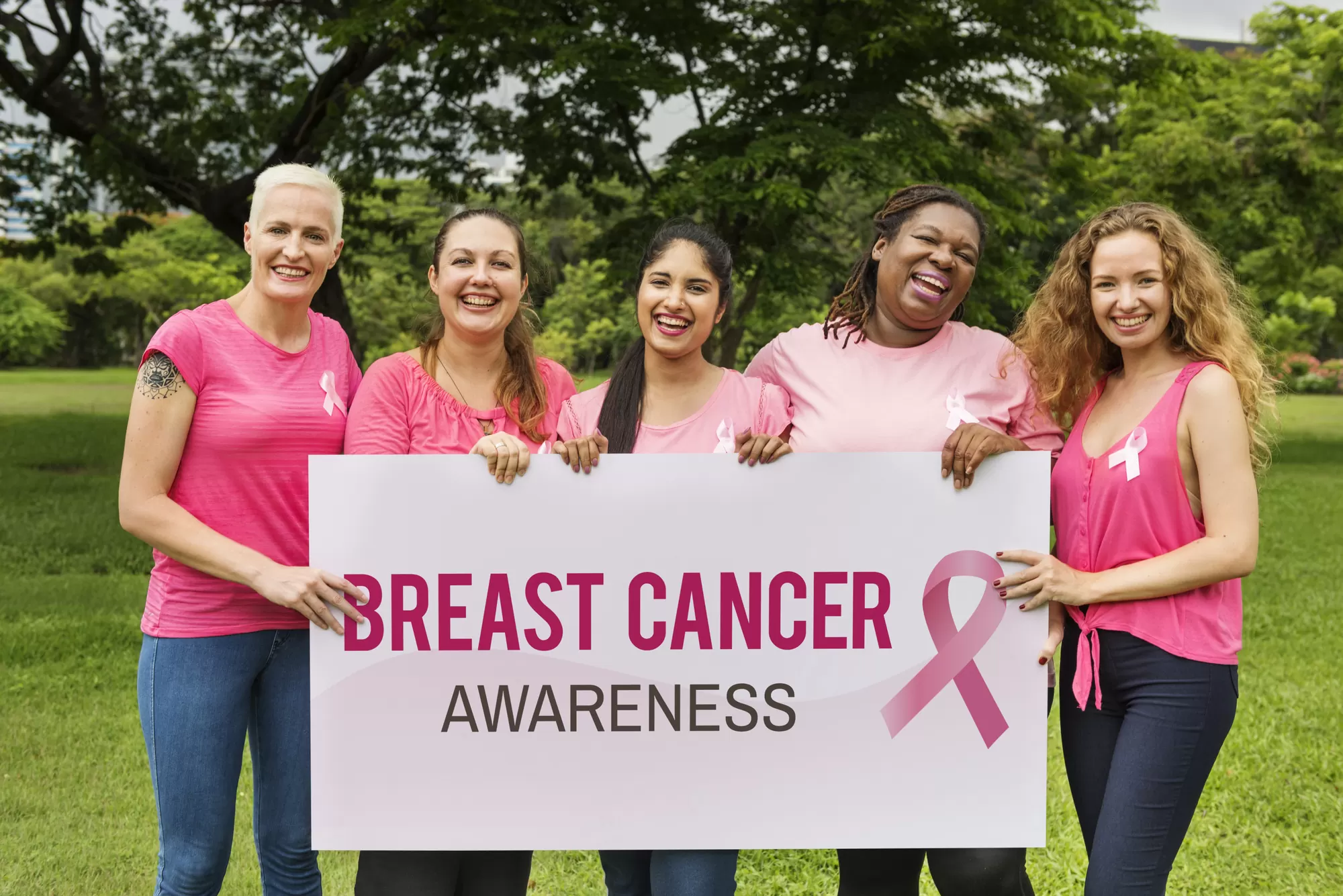 Women supporting cancer charity through personal tribute bracelets like Bracelets for Brooke