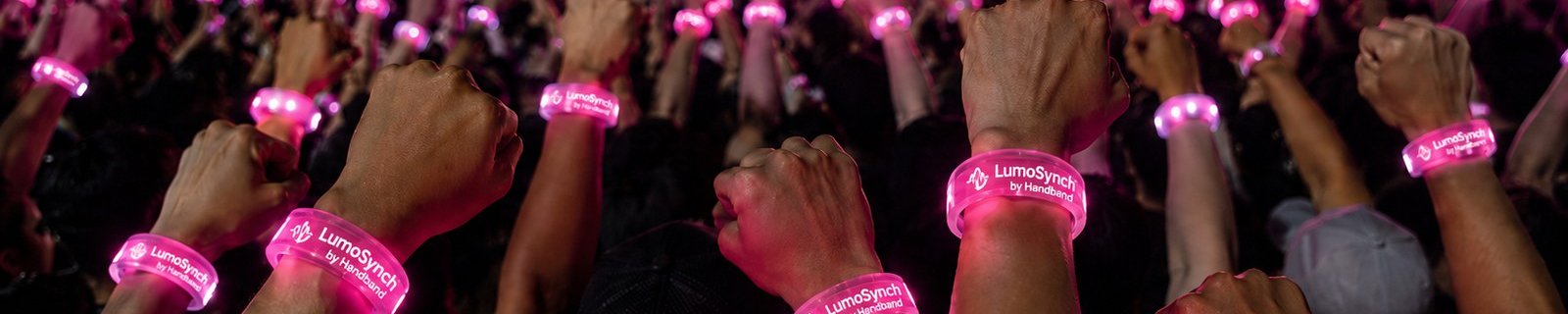 LumoSynch LED wristband stadium crowd activation