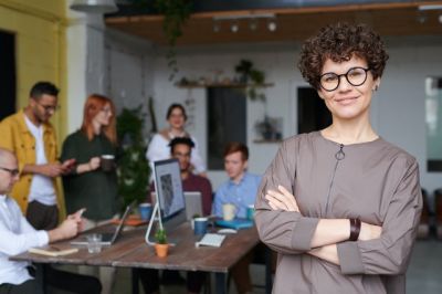 Diverse team in workplace promoting inclusion