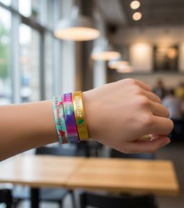 personalised rubber wristbands
