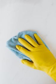 Cleaning a silicone wristband with soap and water to restore it to near-new condition