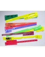 Custom Plastic Wristbands with Tear Off Tabs