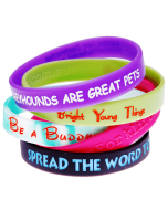 Custom rubber deals bracelets no minimum