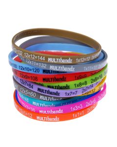 X Multibandz - Mathematics Times Table Wristbands	MultiX