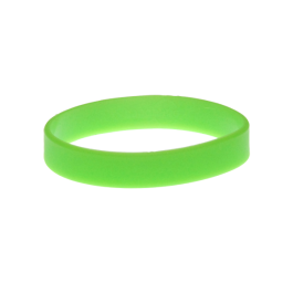 Neon Green Silicone Wristband Rubber Bracelet Elastic Bangle by Handband Blank