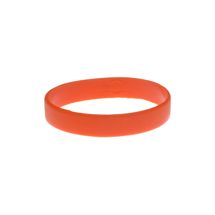 Orange Silicone Wristband Rubber Bracelet Elastic Bangle by