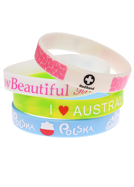 Custom Silk Screen Printed 2-Colour wristband