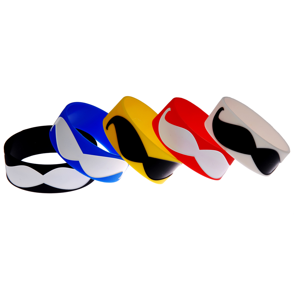 Moustache Blue/White