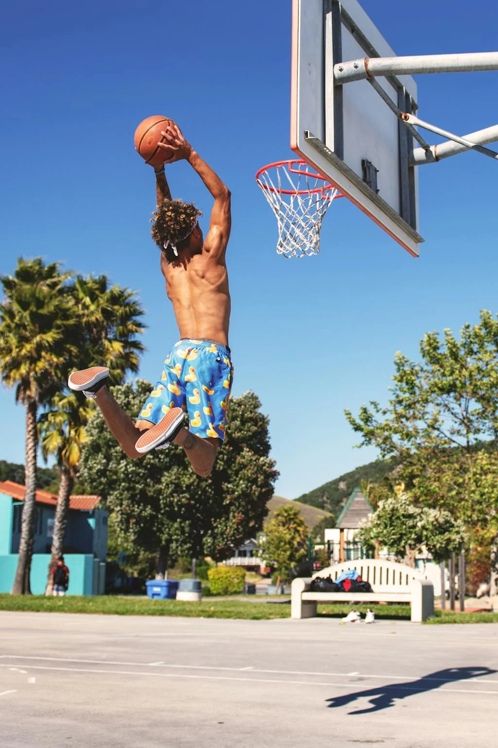 Athlete in action — visible branded sportswear builds club identity at every game